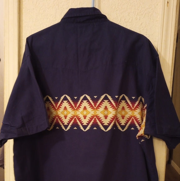 Rustler by Wrangler Men's Pearlsnap Button Down Shirt - Picture 4 of 5